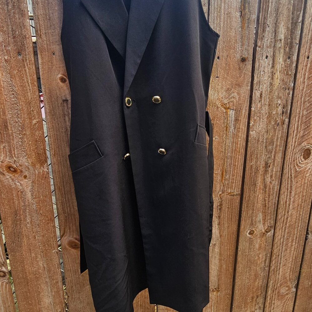 Womans black coat